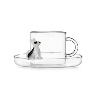 Bull Terrier Tea Cup with Saucer