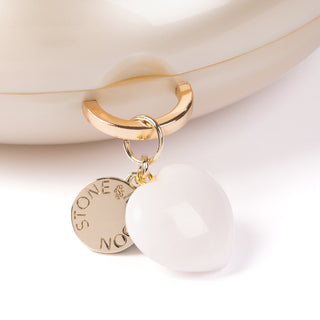The Pearl Stone Bag & Crystal Beauty Kit with Heart Charm
