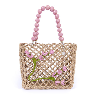 Pink Embroidered Medium Palomino & Beach Kit