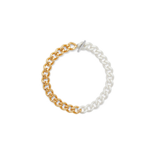 Gold & Pearly Candy Chain Necklace