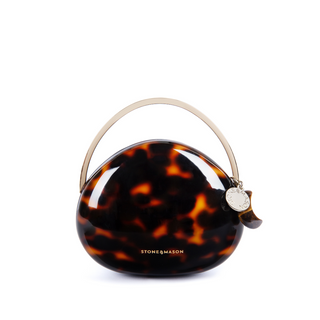 The Tortoiseshell Pebble Mini Bag & Crystal Beauty Kit