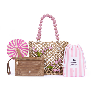 Pink Embroidered Medium Palomino & Beach Kit