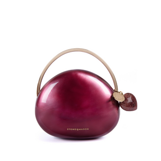 The Strawberry Quartz Pebble Mini Bag & Crystal Beauty Kit with Heart Charm