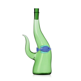 Seaweed Bottle with Blue Fish