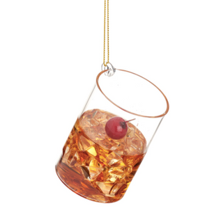 Whiskey Glass Shaped Bauble