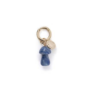 Blue Aventurine Mushroom Bag Charm