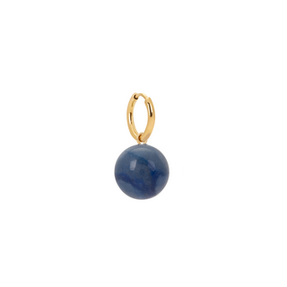 Blue Aventurine Sphere Charm Earring
