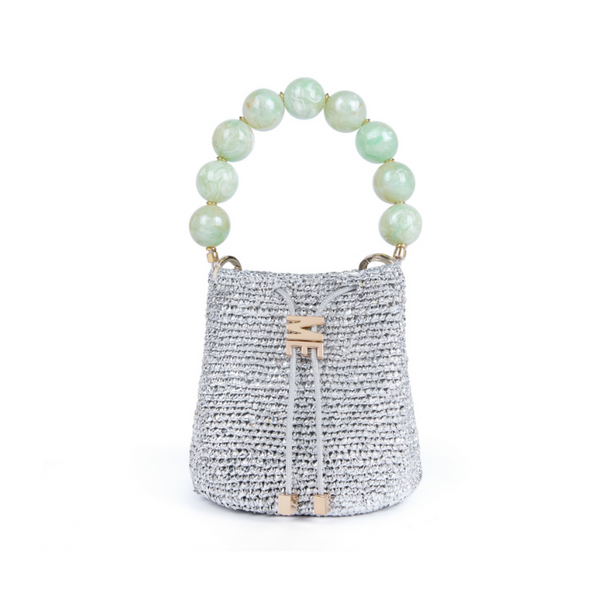 The Jade Debbie Bead Handle Bag