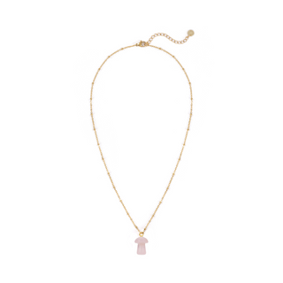 Rose Quartz Mushroom Charm Pendant