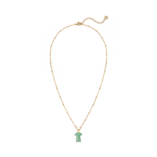 Green Aventurine Mushroom Charm Pendant