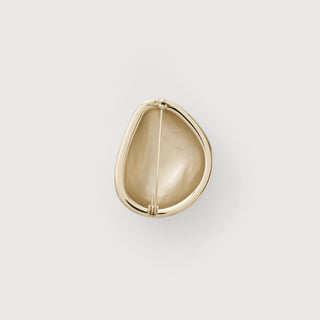 Back of the Gold Pebble Brooch