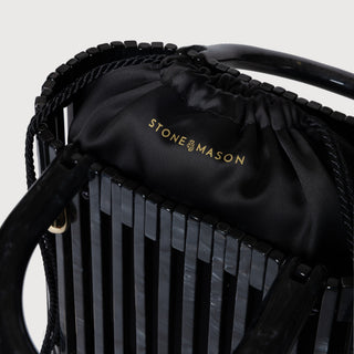 The Mini Midnight Rock pouch detail