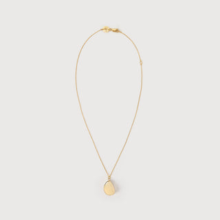 The Gold Pebble Pendant Necklace, 43cm