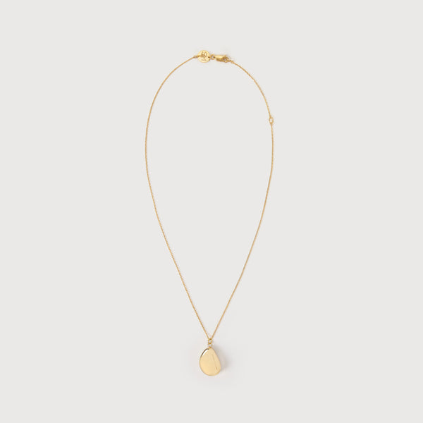 The Gold Pebble Pendant Necklace