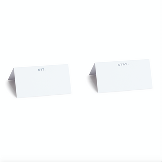 SIT. STAY. PLACE CARDS