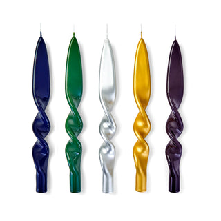 Lacquered Twisted Candles