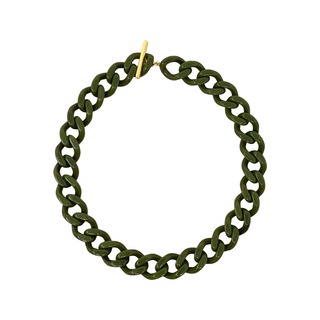 Army Green Candy Chain Necklace